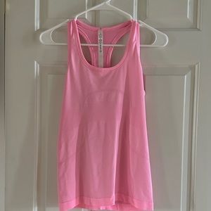 Lululemon swiftly tech tank, size 6, pink